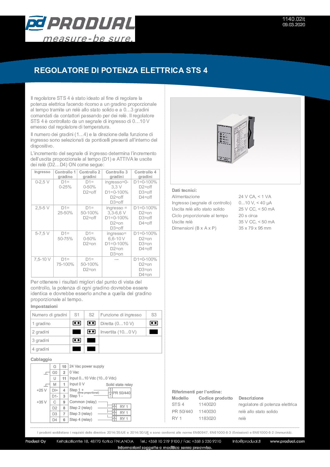 Controllore Potenza Elettrica Waytec